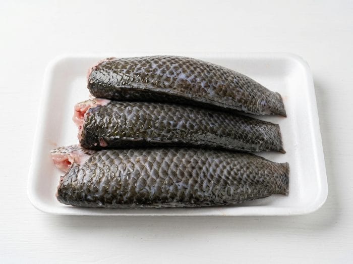 Frozen Climbing Perch Fish Head Cutting 500g/tray
