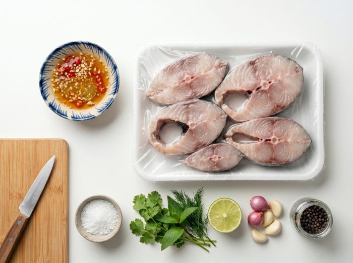 Frozen Grass Carp Steak 500g/tray
