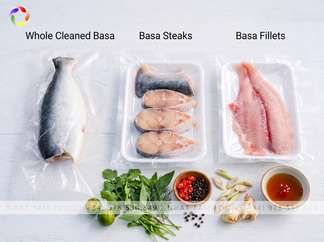 Import Frozen Basa Fish from Vietnam: Whole Cleaned, Steaks & Fillets