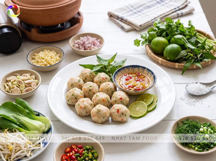 Frozen Five-Color Seafood Basa Fish Balls 500g/Pack