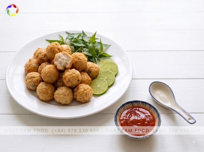 Frozen Five-Color Seafood Basa Fish Balls 500g/Pack