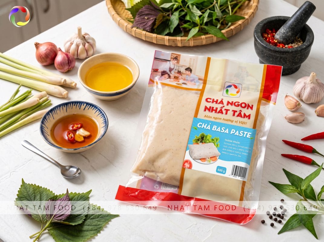 Fresh Basa Fish Paste 500g/Pack | Premium Vietnamese Basa Fish Paste Supplier - Nhat Tam Foods